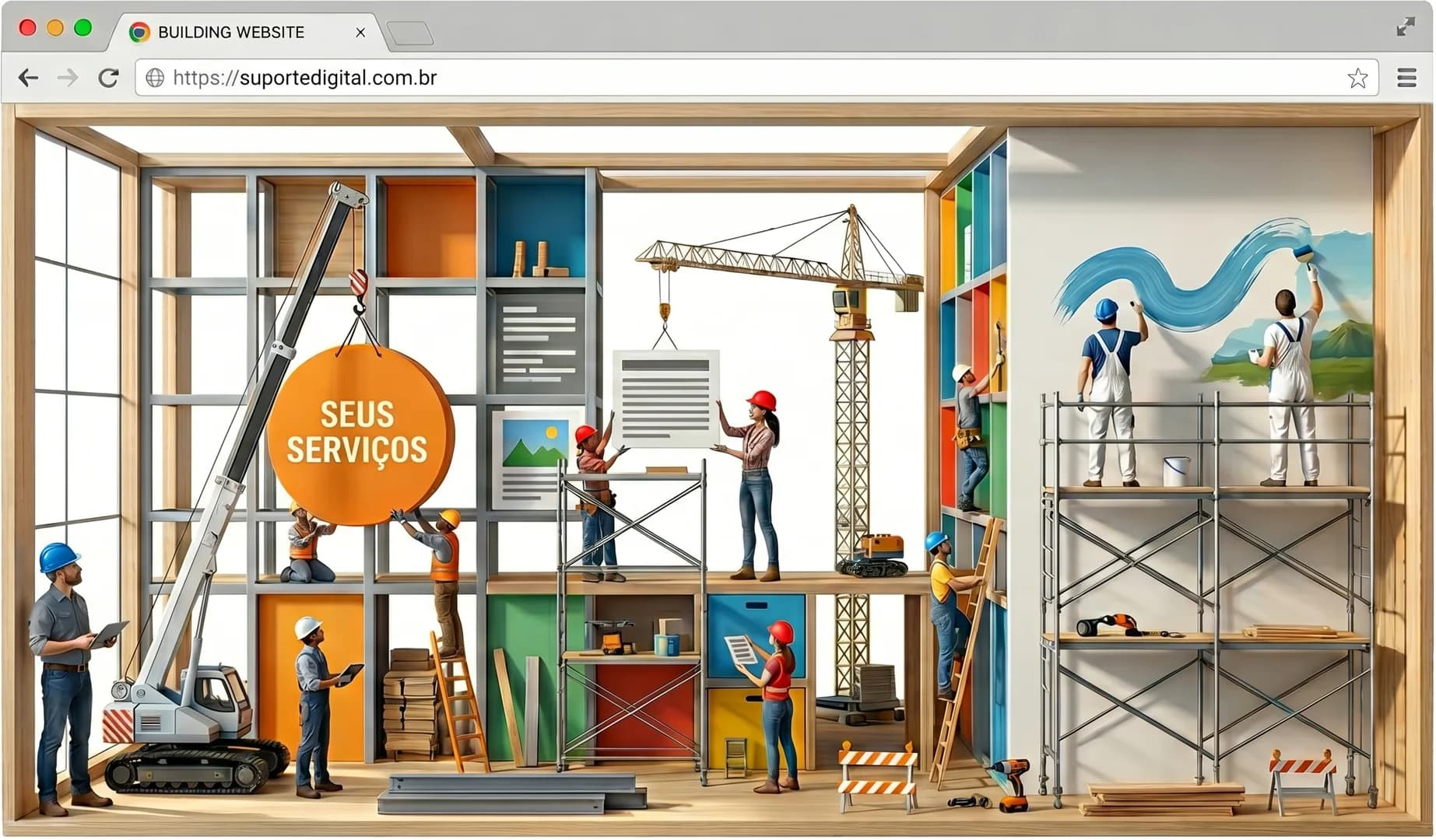 Desenvolvimento de sites profissionais e suporte especializado.